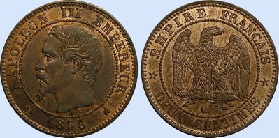 Deux Centimes NAPOLEON III Tête nue
